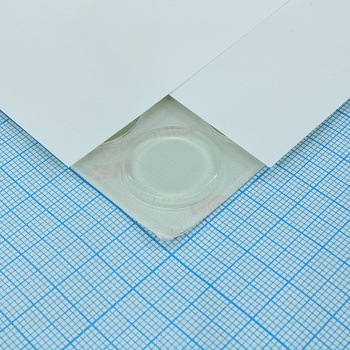 RF-6011 - Цилиндрическая полиуретановая ножка прозрачного цвета на клеевой основе 3M