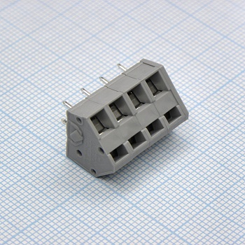 DG245-5.0-04P-11-00A(H) - Нажимной безвинтовой клеммный блок 4 контакта. Зажим типа зажимная клеть. Серия DG245-5.0