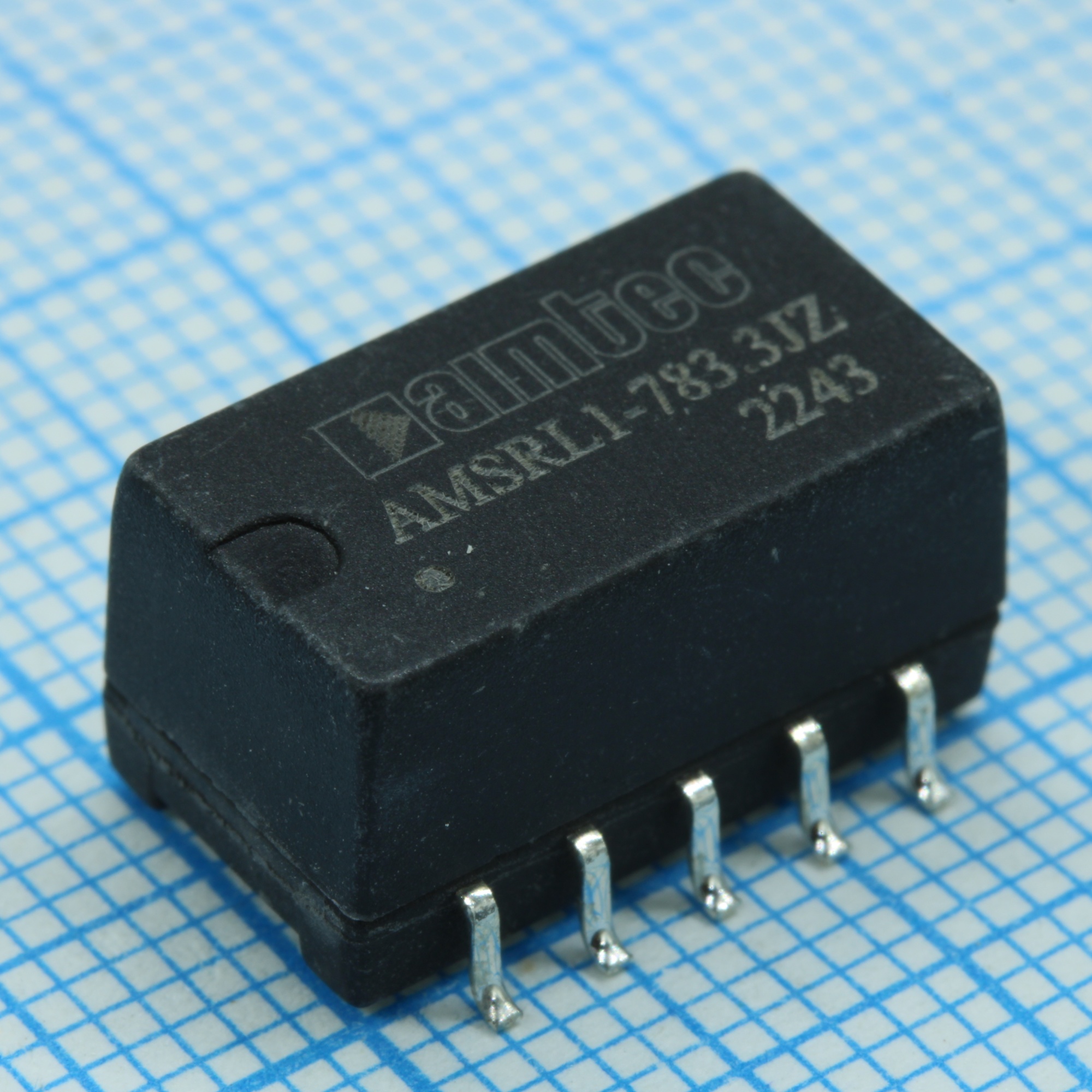 AMSRL1-783.3JZ - DC/DC, 3.3Вт, вход 6.5…36В, выход 3.3В/1А, не изолированный, КПД 80…90%, SMD, 15.24x11.4x8.25мм, -40…85°C, пластик