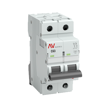 mcb6-2-25B-av Выключатель автоматический AV-6 2P 25A (B) 6kA EKF AVERES(кр.1шт)