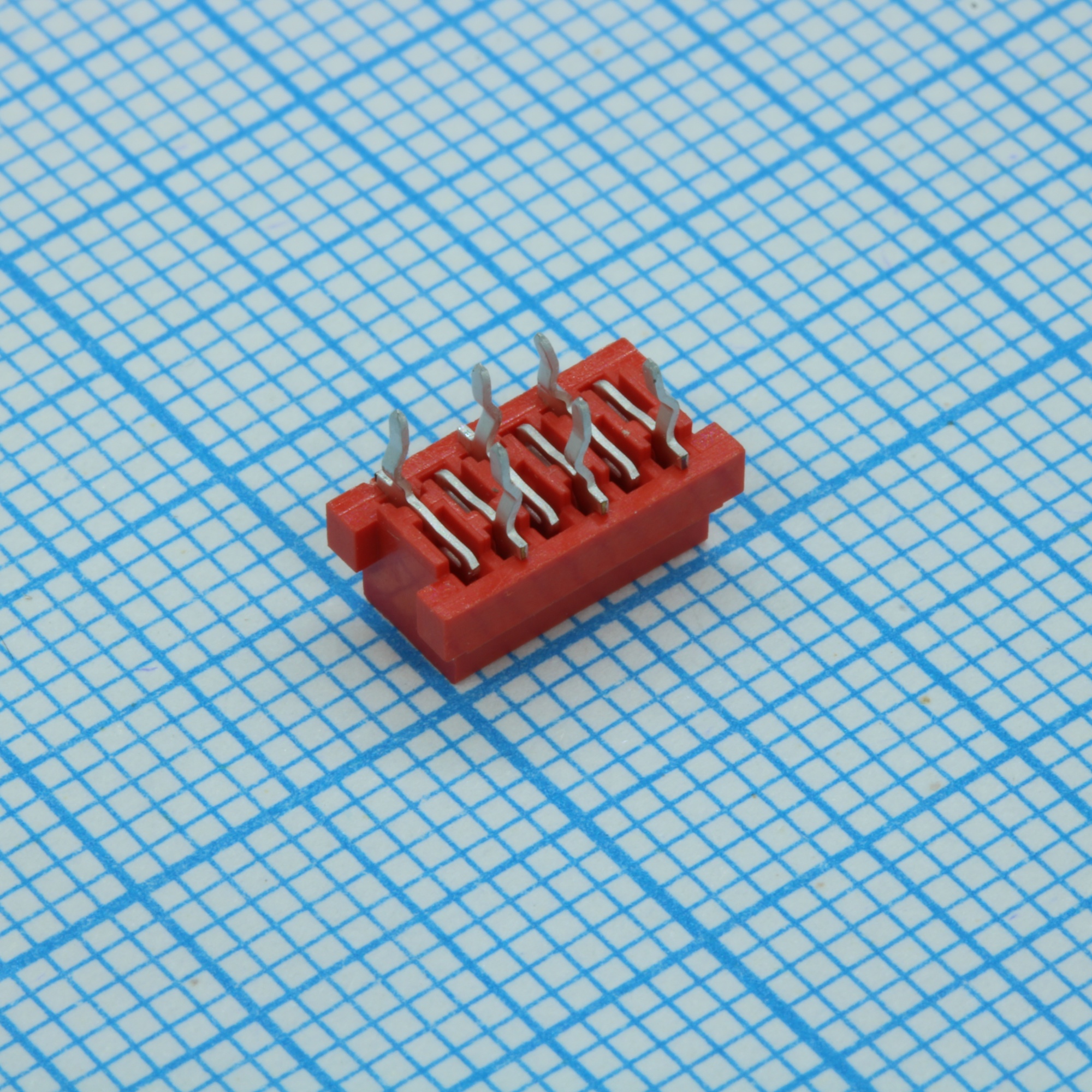 215079-6 - Разъем типа плата-плата, вертикальный, Серия Micro-MaTch, 6 контакт(-ов), Гнездо, 1.27 мм