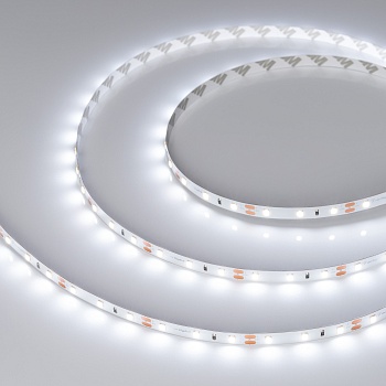 Лента RT-A60-8mm 12V White6000 (7.2 W/m, IP20, 2835, 5m) 015703(2) - Светодиодная лента RT-A60, открытая. Светодиоды 2835, 60 шт/м (300 шт на 5 м), белая плата, ширина 8 мм, скотч 3M. Цвет БЕЛЫЙ 6000 K, цветопередача CRI>85, угол 120°. Питание 12V, мощнос