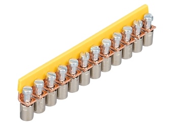 Соед.мостик IVB WK 2,5 -11 - Соединительная перемычка, винтовая, изолированная, 11 полюсов, для клемм: WK 2,5/U