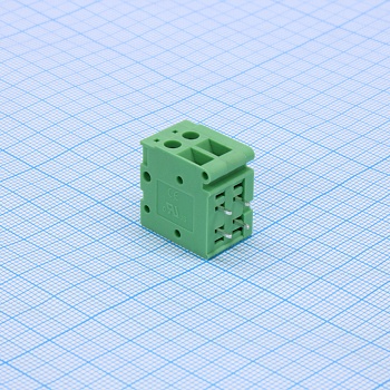 GT105R-5.0-02P-14-00 - Винтовой клеммный блок c рельефной обоймой,2 контакта. Серия GT105R-5.0