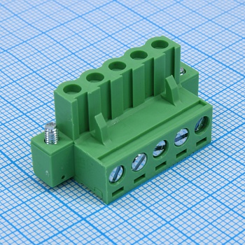 2EDGKM-5.08-05P-14-00A(H) - Разъемный клеммный блок, 5 контактов шаг 5.08мм