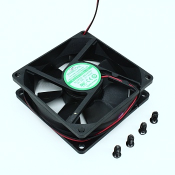 EC8025H12S - Вентилятор 12В, 80х80х25мм, подшипник скольжения, 3000 об/мин