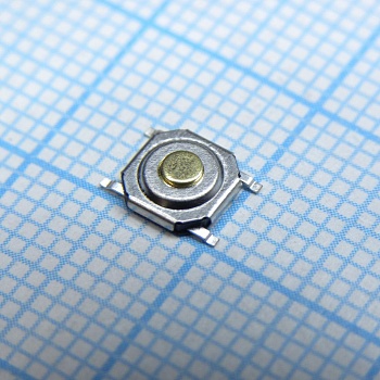 L-KLS7-TS6611-1.5-180-T - Кнопка тактильная 5.2х5.2х1.5мм 0.05А 12В 180гр для поверхностного монтажа