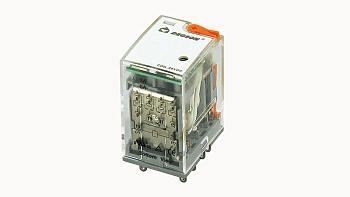 Реле без колодки DRPE-4C-LDR-D220 - Реле, 4 группы переключающих контактов, 5A, 220DC, материал контактов: Ag, светодиод + диод + тестовая кнопка