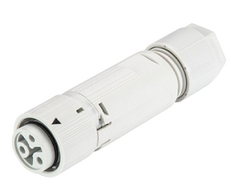 Разъем RST16I3  S B1 ZT4    GL - Розеточный разъем на кабель диам. 5-9,5 мм, IP68(69k), 3 полюса, цвет: серый, номинальные характеристики: 250V+PE 16A, серия gesis RST MINI