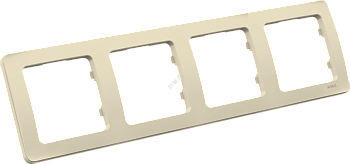 MASTER Рамка на 4 поста, слоновая кость Р404-01