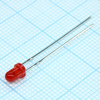 FYL-3014ED1A - Светодиод 3мм/красный/625нм/50мкд/40°