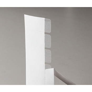 brd16103 - LAM-5-103 ламинационные этикетки, полиэстер B-103, цвет-прозрачный, размер 25,4х12,70мм, 2000 шт/рул.