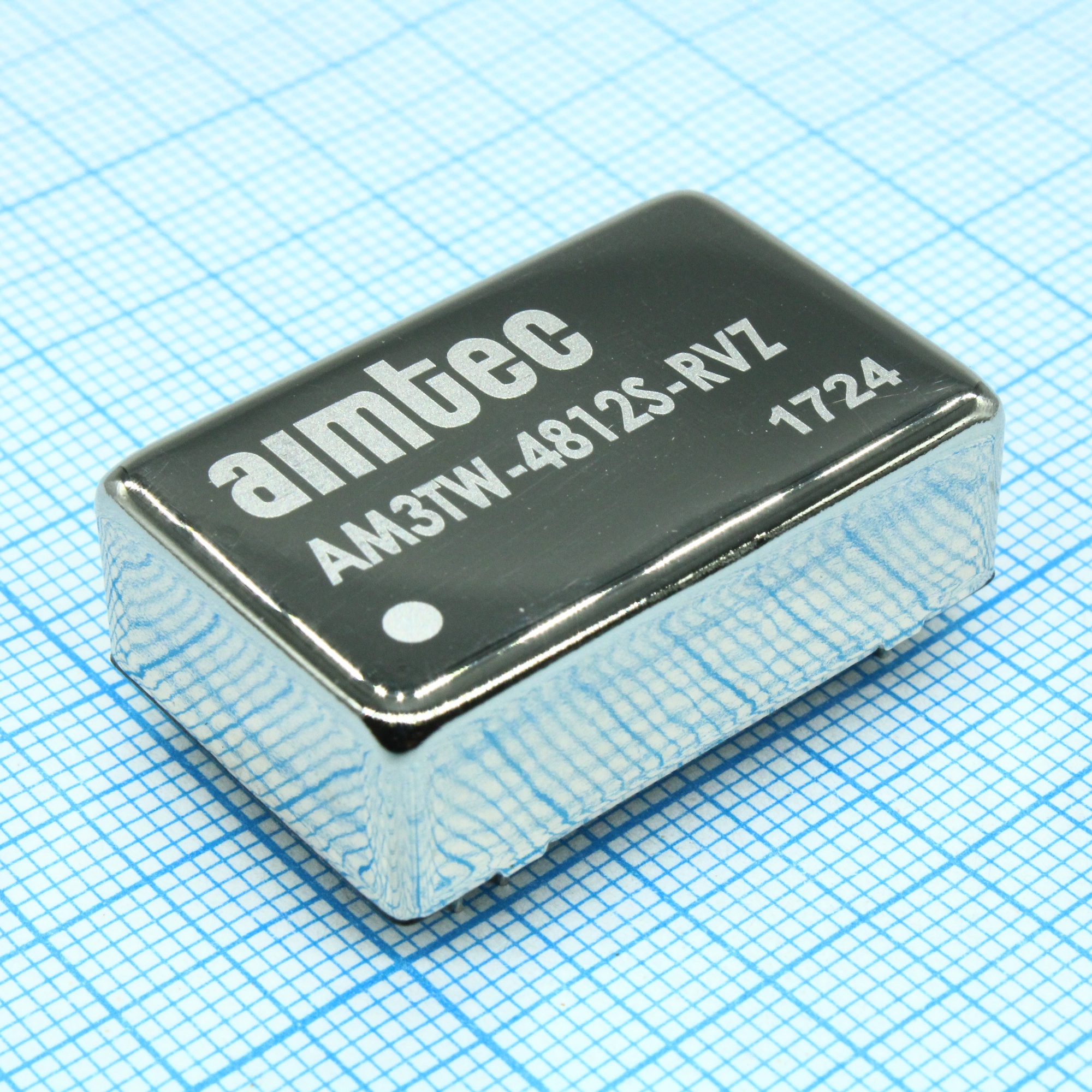 AM3TW-4812S-RVZ - Преобразователь DC/DC, 3Вт, вход 18…75В, выход 12В/0.25А