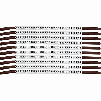 brd133927 - SCN-15-R клипсы белые, 300шт/упак, для провода 3,8-4,6мм диаметра, легенда R