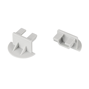 Заглушка для PDS-FS глухая 040736 - Заглушка полукруглая пластиковая для профиля PDS-FS глухая. В комплекте 2 заглушки, цена за комплект.