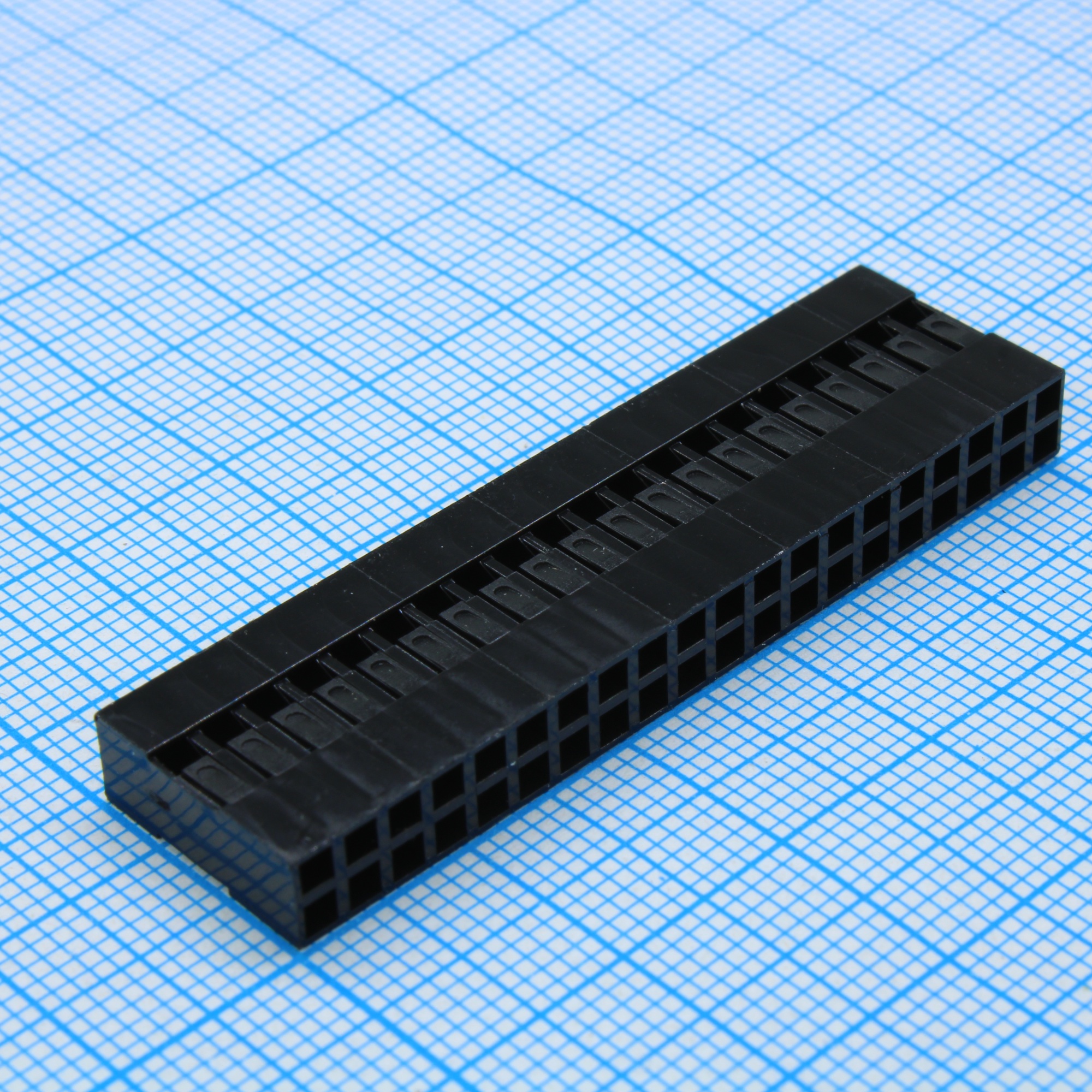 I-DS1071-SCB02X20 - Корпус разъема- розетка 2х20 контактов обжимная на кабель