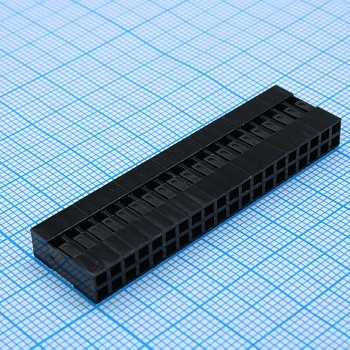 I-DS1071-SCB02X20 - Корпус разъема- розетка 2х20 контактов обжимная на кабель