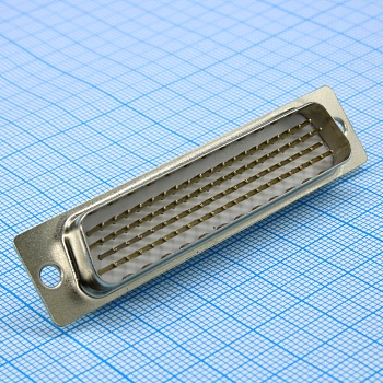 DS1035-78MWNSISS - D-SUB разъем высокой плотности, пайка на кабель, вилка, 78 контактов, цвет - белый