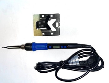 YIHUA 928D-I 60W - Паяльник с регулировкой температуры от 90-480°С с дисплеем, в комплекте подставка