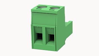 PCB розетка 2EDGK-5.08-02P-14 - Розеточный разъем, PCB, на кабель, прямой, шаг 5,08 мм, 2 полюса, сечение проводников: 1.0 - 2.5 мм кв., винтовая фиксация провода, 320V, 20А, цвет: зеленый, серия 2EDGK
