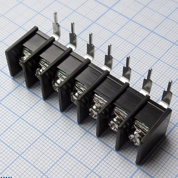 DG25R-B-07P-13-00A(H) - Барьерный клеммный блок 7 контактов. Серия DG25R-B