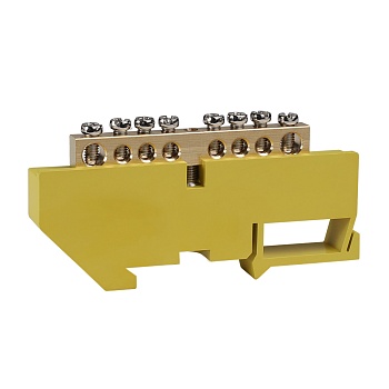 Шина нулевая с изолятором OptiKit BB-D-PE-DIN-8-6х9-желтый 277857