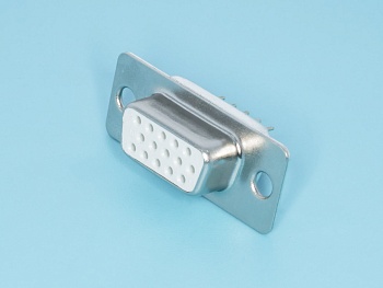 DHB-15F - Разъем 15 контактов высокой плотности, гнездо на плату, вертикальный