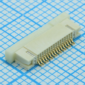 1-1734592-6 - Соединитель FPC SKT 16 контактов шаг 0.5мм угловой SMD лента на катушке