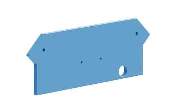 Торцевая крышка 215104 - Торцевая крышка для клемм TA1.5-2-2, цвет: оранжевый