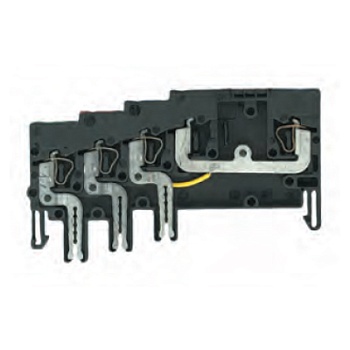 Клемма измерит. WKF 1.5 KOE - Клемма подвода питания, тип фиксации провода: пружинный, номинальное сечение: 1,5 мм кв., 10A, 65V, ширина: 5 мм, цвет: черный, тип монтажа: на поддон для клем KOI