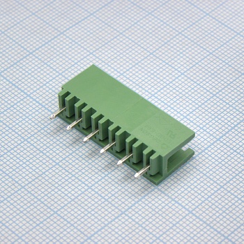 2EDGV-5.08-06P-14-00A(H) - Разъемный клеммный блок на плату, 6 контактов. Серия 2EDGV-5.08