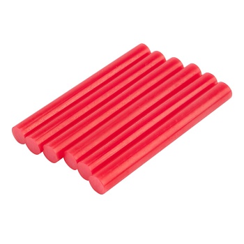 Стержни клеевые 11мм,100мм, 6шт/уп, крас - блистер