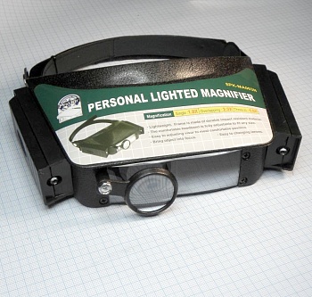 8PK-MA003 (N) - Головная линза с регулируемой длиной ленты-держателя, подгоняется под размер головы пользователя, небольшой вес и прочный материал