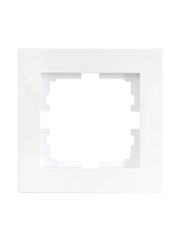 Рамка 1-местн. горизонт. VESNA бел. (20шт/240шт) 742-0200-146