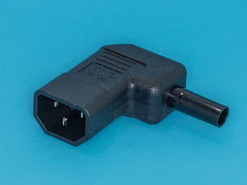 AC-101R2 - Разъем 220В вилка на кабель, 3 контакта, прямой угол, тип 2, 10A