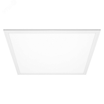 Светильник светодиодный ДВО-36w 595х595х8 6500К матовый с равномерной засветкой белый 28851