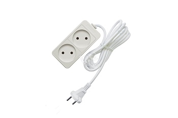 Удлинитель бытовой ТМ Союз 2200 Вт 2 гнезда ПВС 3м 481S-1203