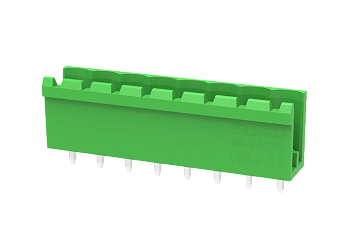 Вилочный разъем на плату MC-PA5.08V24-G-0002 - Вилочный разъем, вертикальный, на плату, шаг: 5.08 мм, 24 полюса, фиксация на плате пайкой, исполнение: без боковых стенок, 320V, 18A, цвет: зеленый Вилочный разъем на плату MC-PA5.08V24-G-0002 - Вилочный разъем, вертикальный, на плату, шаг: 5.08 мм, 24 полюса, фиксация на плате пайкой, исполнение: без боковых стенок, 320V, 18A, цвет: зеленый