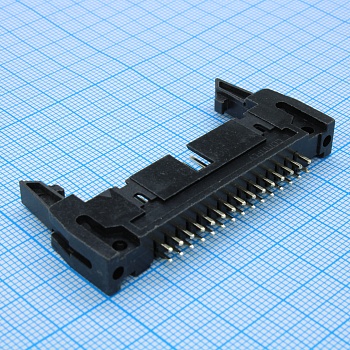 DS1011-30SBSiB7-B - Вилка на плату, вертикальный монтаж 30pin(2х15), шаг 2.54мм