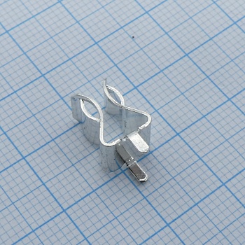 01020071Z - Контакты-держатели предохранителя (клипса) диаметром 6,3мм, монтаж на плату, 30А, 250В DC/AC