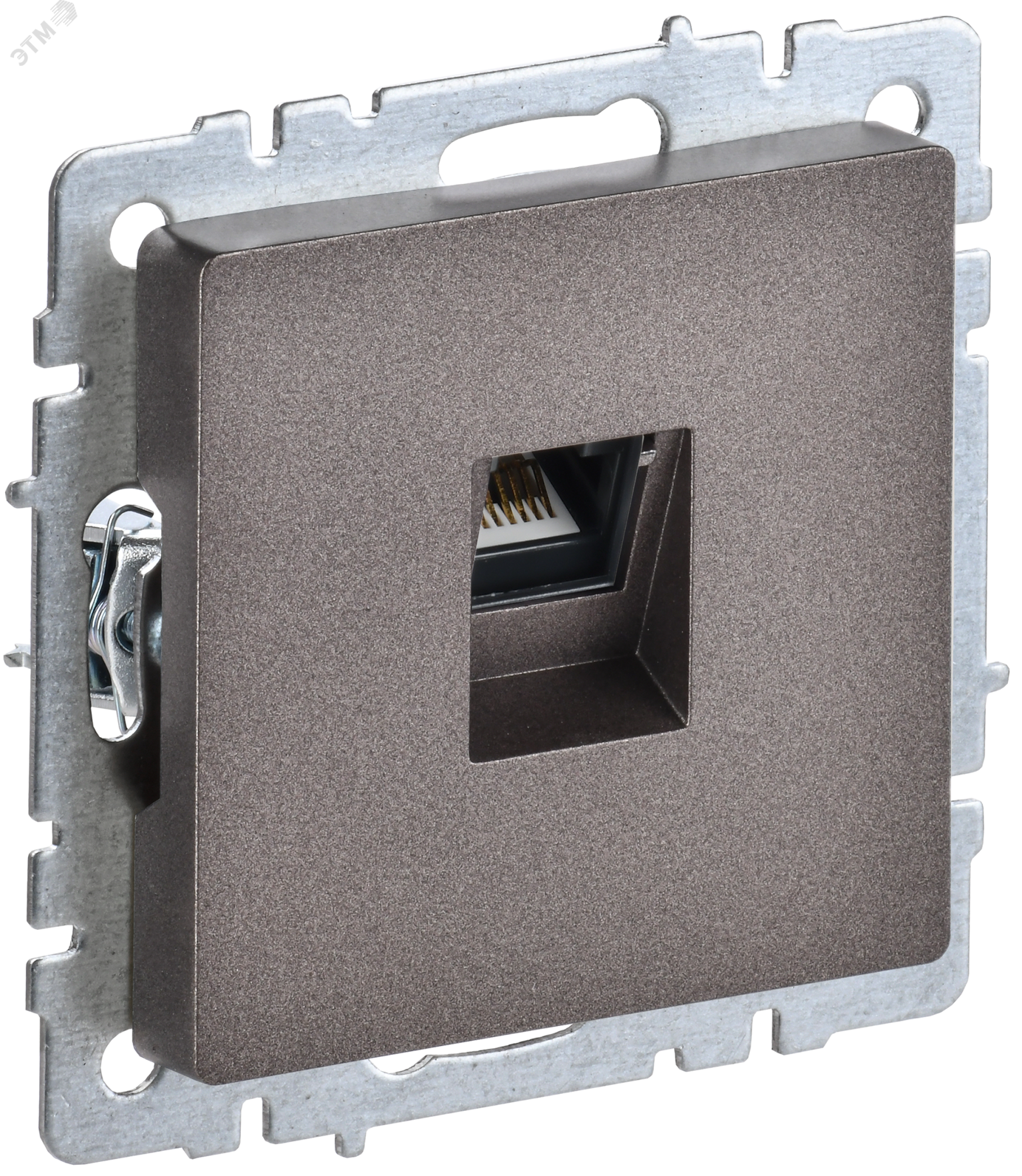 Розетка компьютерная СП RJ45 кат.5E BRITE РК10-БрТБ бронза IEK BR-K10-1-K45