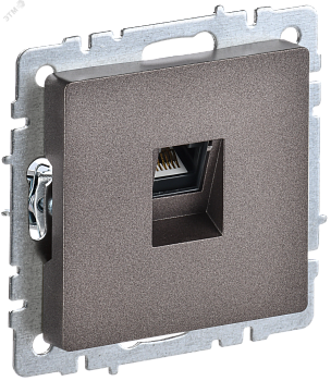 Розетка компьютерная СП RJ45 кат.5E BRITE РК10-БрТБ бронза IEK BR-K10-1-K45
