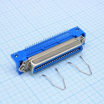 DS1079-F500BS - Розетка centronics 50 контактов на плату, прямой угол