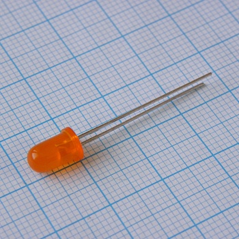 L-7113SED - Светодиод 5мм/оранжевый/601нм/380-800мкд/30°