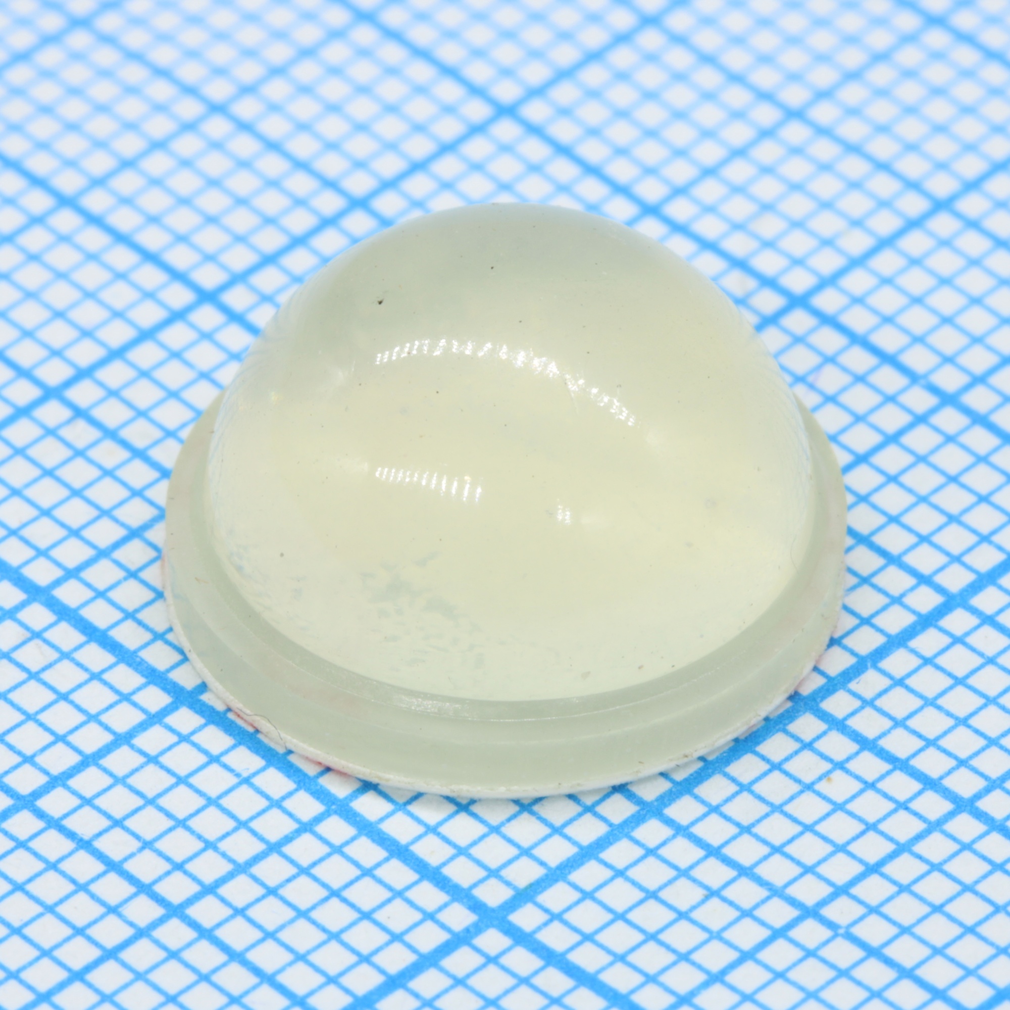 RF-6016 - Круглая полиуретановая ножка прозрачного цвета на клеевой основе 3M