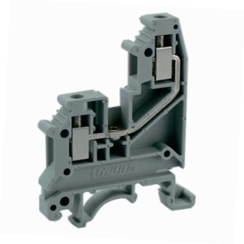 Проходная клемма UKJ-4C - Проходная клемма, подключение с одной стороны, тип фиксации провода: винтовой, номинальное сечение: 4 мм кв., 41A, 500V, ширина: 6,2 мм, цвет: серый, тип монтажа: DIN 35