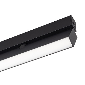 Светильник MAG-FLAT-FOLD-25-S804-24W Warm3000 (BK, 100 deg, 24V) 034240 - Светильник поворотный для магнитных треков шириной 25мм, 24Вт. Цвет свечения ТЕПЛЫЙ 3000K, световой поток 1400лм, угол 100°, CRI>90. Корпус прямоугольный, металл, цвет черный, IP20.