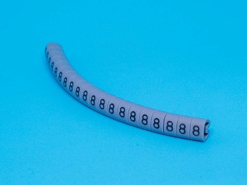 EC-1-8 - Маркер цифра 8 d=3,0-4,2мм, серый, упак.20 шт.