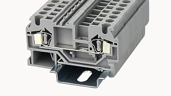 Проходная клемма WS4-01P-11 - Проходная клемма, тип фиксации провода: пружинный, номинальное сечение: 4 мм кв., 32A, 800V, ширина: 6 мм, цвет: серый, тип монтажа: DIN35