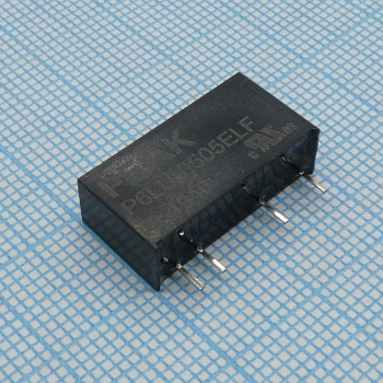 P6LU-0505ELF - Преобразователь DC/DC, на печатную плату, 1 Вт вход 5В/247мА выход 5В/200мА